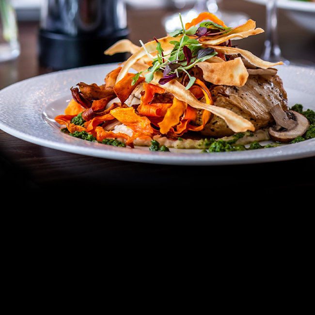 Vegan menu at The Swan