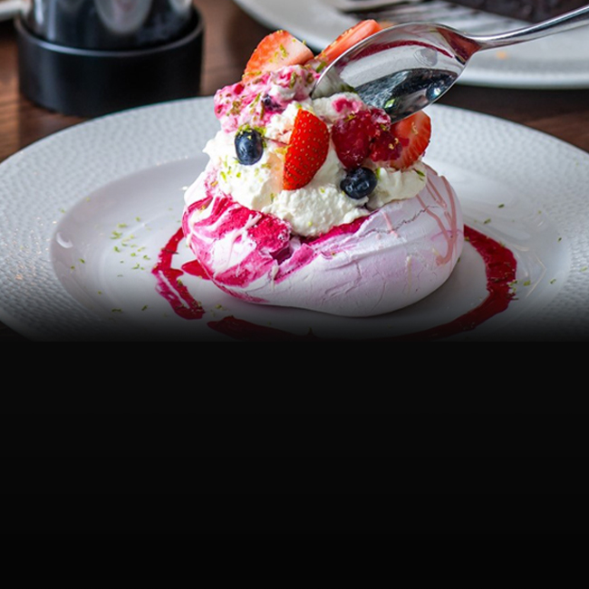 Dessert menu at The Swan