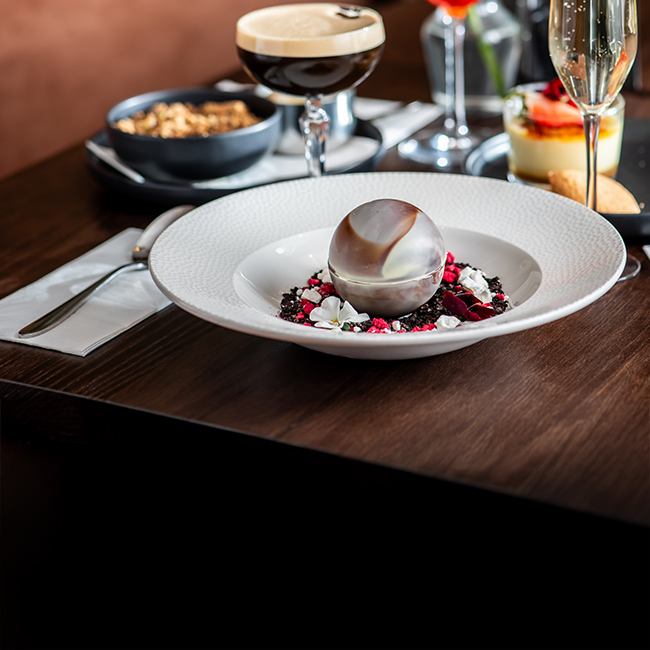 Dessert menu at The Swan